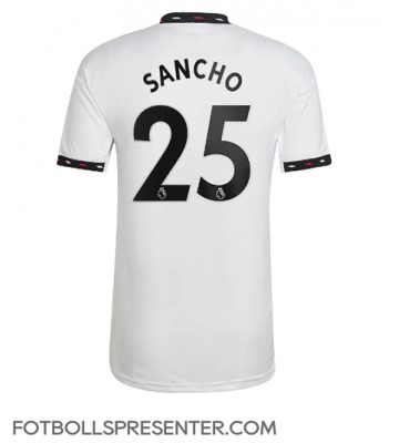 Manchester United Jadon Sancho #25 Borta Matchtröja 2022-23 Kortärmad
